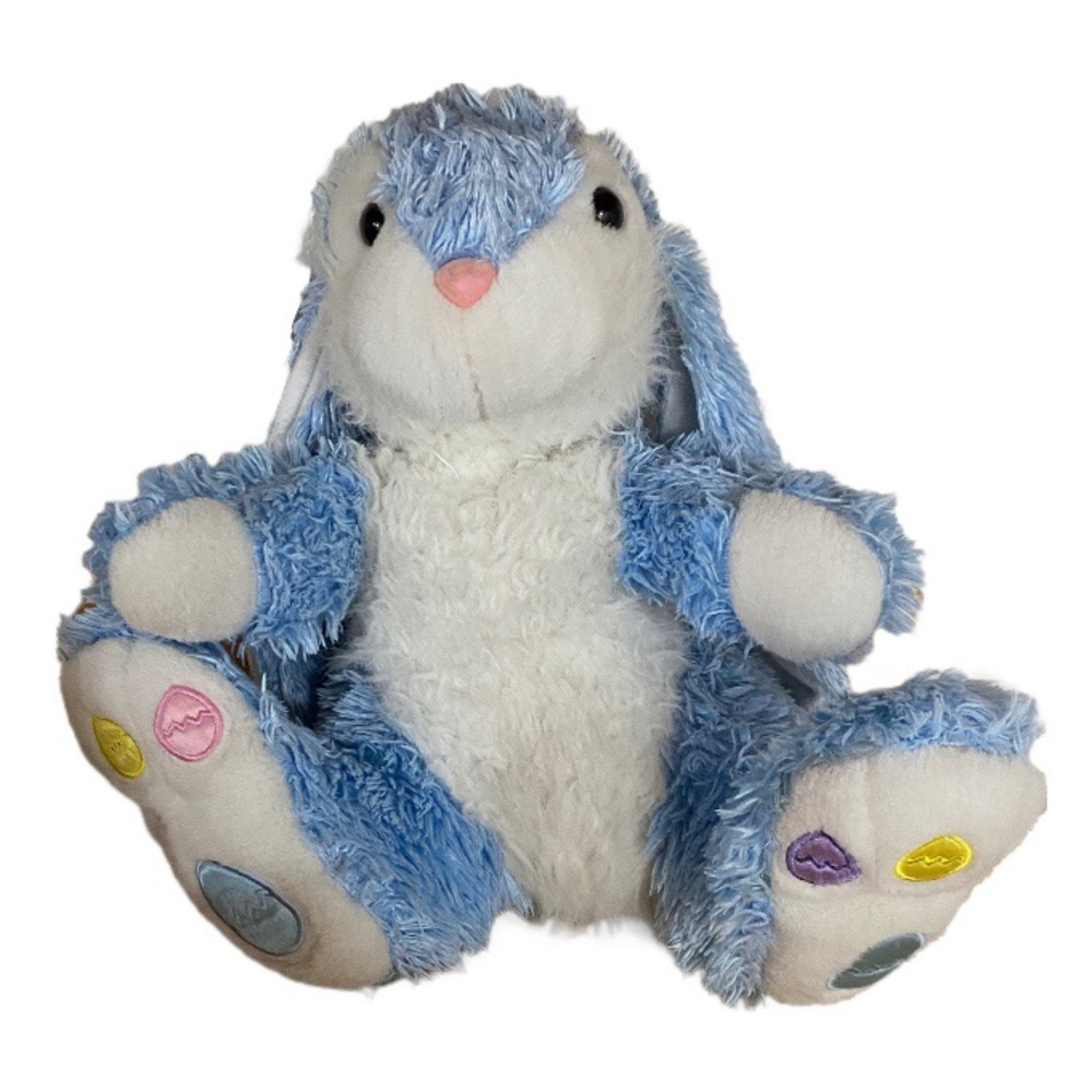 MTY Dandee Hoppy Hopster Plush with Hang Tag Pastel Blue Bunny Rabbit 16" Easter